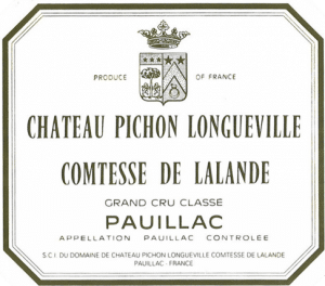étiquette vieillie du château 