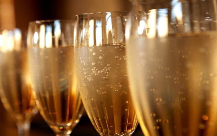 Verres de champagne